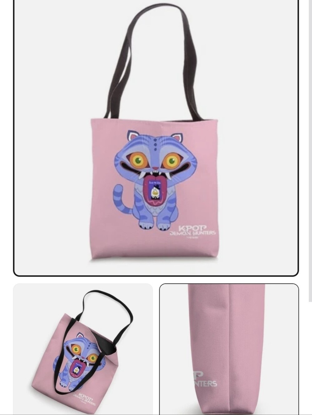KPop Demon Hunter Canvas Tote Like New